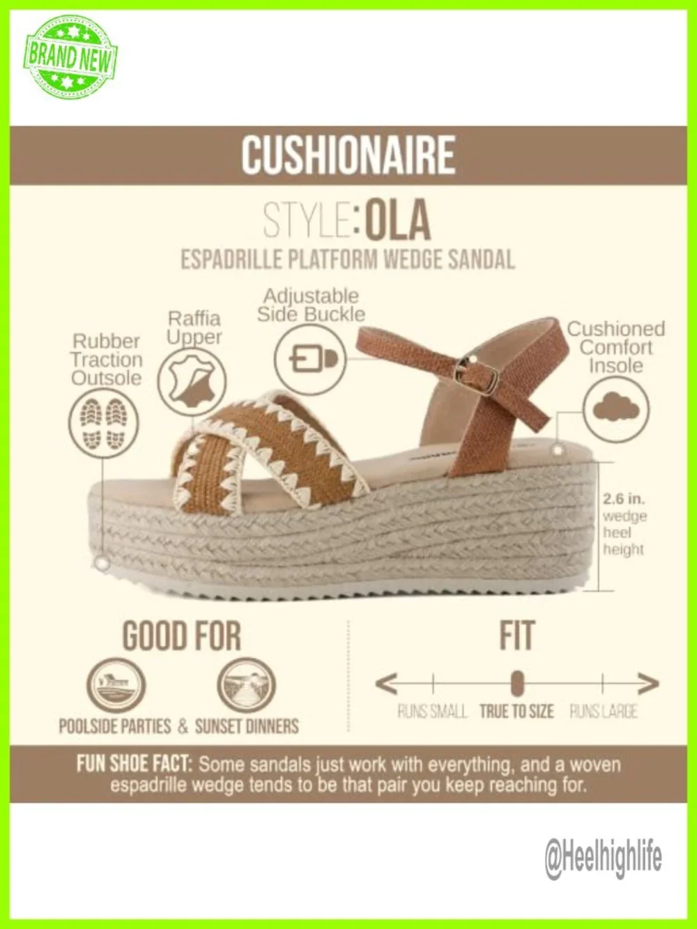 N/A elevated espadrille